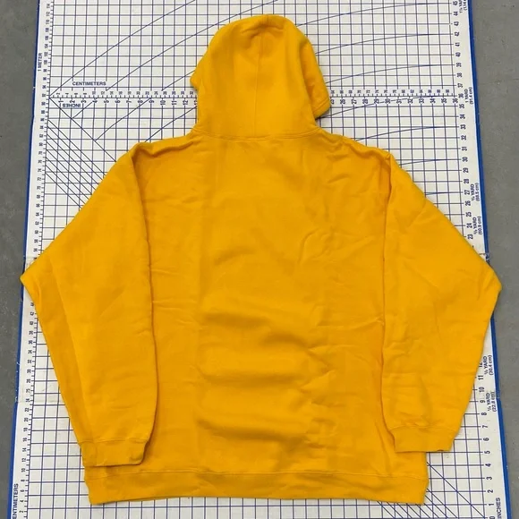 Reebok LSU Tigers Football Heisman Hoodie w/ Pouch Pocket 2XL Yellow - Picture 2 of 5